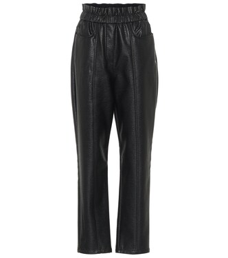 Pantalon paper bag en cuir synthétique | Philosophy di Lorenzo Serafini