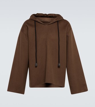 Moshe wool and silk hoodie | Nanushka