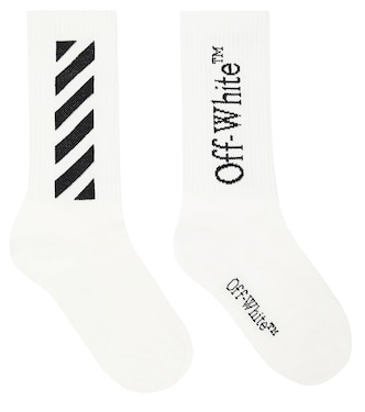 Jacquard cotton-blend socks | Off-White Kids