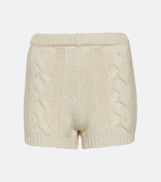 Cable-knit cashmere shorts | Magda Butrym