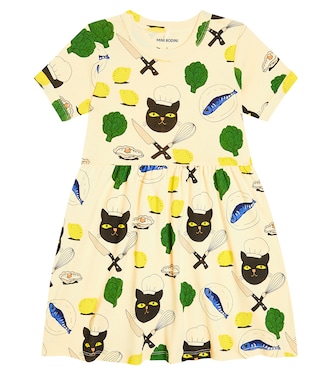 Printed cotton jersey dress | Mini Rodini