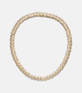 Halskette aus 18kt Gelbgold (750/1000) mit Diamanten | Suzanne Kalan