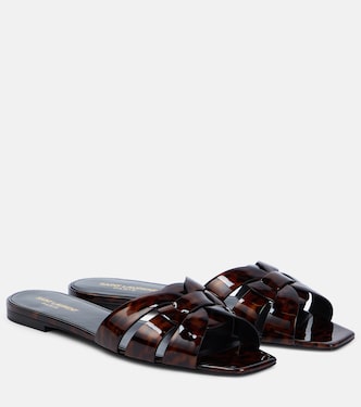 Pantoletten Tribute aus Lackleder | Saint Laurent
