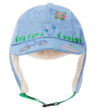 Embroidered denim hat | Stella McCartney Kids