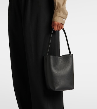 N/S Park Small leather tote bag in black - The Row | Mytheresa