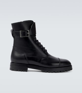 Buloko leather combat boots | Manolo Blahnik
