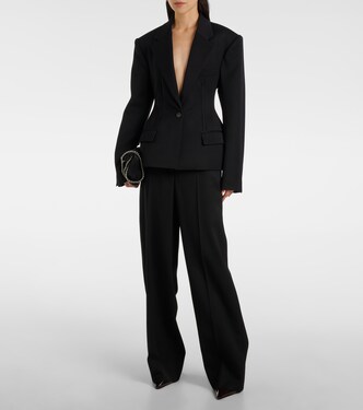 Single-breasted wool blazer in black - Stella Mc Cartney | Mytheresa