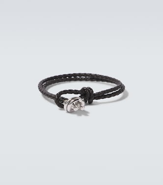 Armband Knot aus Leder mit Sterlingsilber | Bottega Veneta