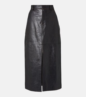 Leather pencil skirt | Self-Portrait