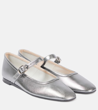 Mary-Jane-Ballerinas aus Metallic-Leder | Le Monde Béryl