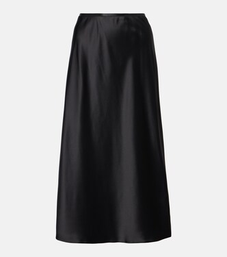 Carnet silk satin midi skirt | Max Mara