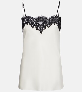 Lace-trimmed satin camisole | Stella McCartney