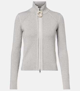 Embroidered cotton-blend cardigan | JW Anderson