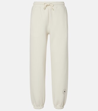 Logo cotton-blend fleece sweatpants | Adidas by Stella McCartney