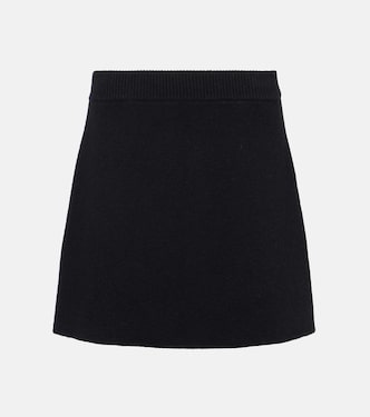 Clare high-rise cashmere miniskirt | Lisa Yang