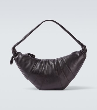 Croissant Large leather shoulder bag | Lemaire