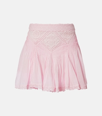 Lace-trimmed cotton miniskirt | Marant Etoile