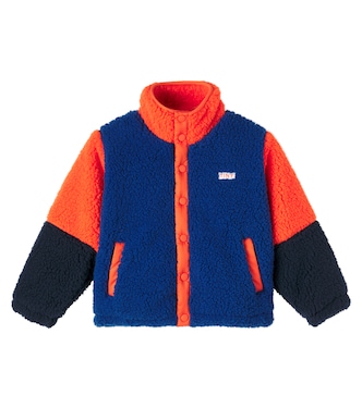 Colorblocked fleece jacket | Tinycottons