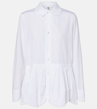 Gathered cotton blouse | Noir Kei Ninomiya