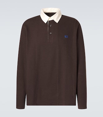 City cotton-blend polo shirt | Wales Bonner