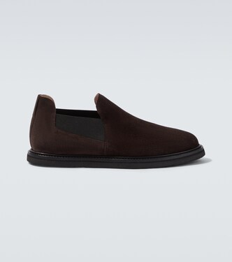 Parker suede slip-on shoes | The Row
