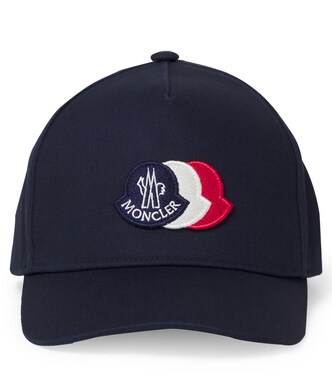 Embroidered logo cotton baseball cap | Moncler Enfant