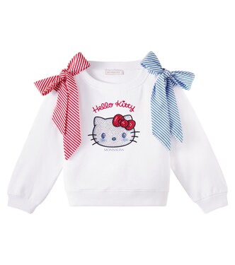 x Hello Kitty bow-detail sweatshirt | Monnalisa