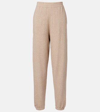 Nadir cotton and linen straight-leg pants | The Row