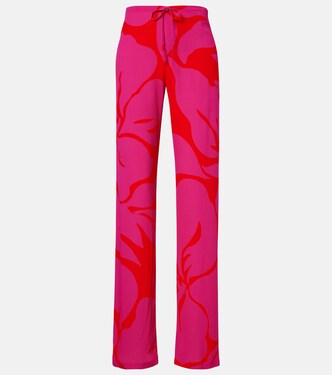 Floral straight pants | Dries Van Noten