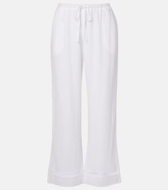 Weite Hose Calia aus Baumwollmusselin | Velvet