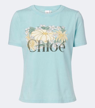 Logo printed cotton jersey T-shirt | Chloé