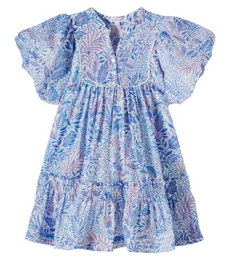 Robe Cruz en coton mélangé à imprimé floral | Poupette St Barth Kids