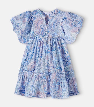 Cruz floral cotton-blend dress | Poupette St Barth Kids