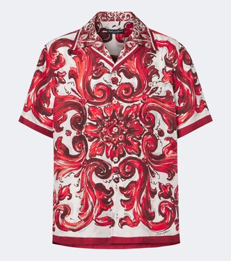 Hemd Majolica aus Seiden-Twill | Dolce&Gabbana
