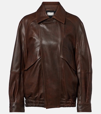 Chaqueta bomber Rafe de piel | Nour Hammour