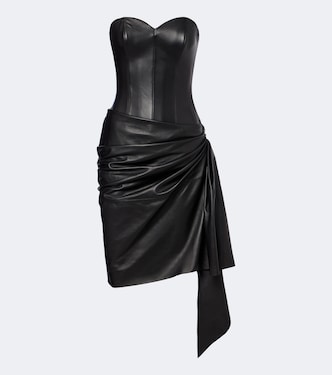 Bustier-Kleid aus Leder | Alex Perry