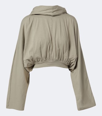 DRKSHDW 크롭 코튼 저지 후디 | Rick Owens