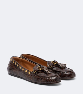 Loafers Faxel aus Leder mit Nieten | Isabel Marant