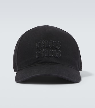 Logo denim baseball cap | Miu Miu