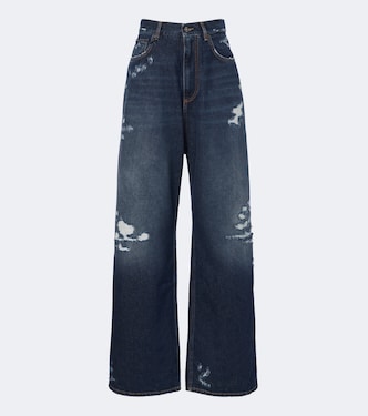 Distressed oversized wide-leg jeans | Dolce&Gabbana