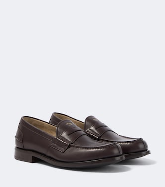 Leather penny loafers  | Prada