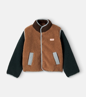 Jacke Colourblocked aus Teddyfleece | Tinycottons