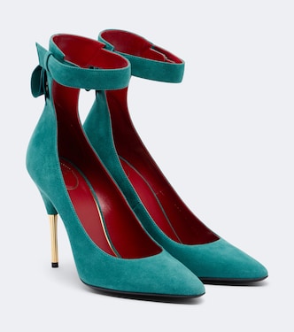 Fatale bow-detail suede pumps | Valentino Garavani