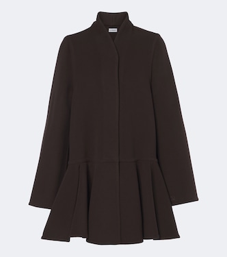 Abrigo de lana y cachemir con peplum | Loewe