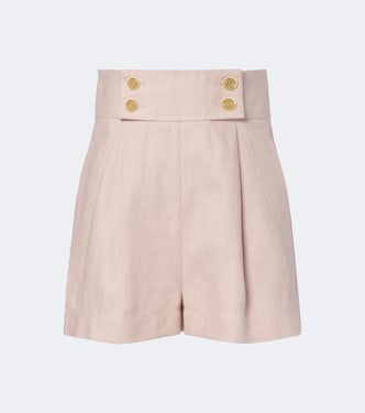 Clash linen shorts | Zimmermann