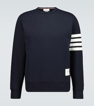 4-Bar cotton classic sweatshirt | Thom Browne