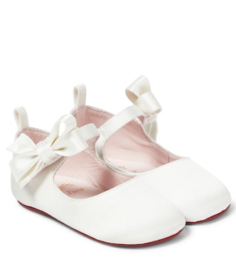 Baby Lou Babe satin ballet flats | Christian Louboutin Kids