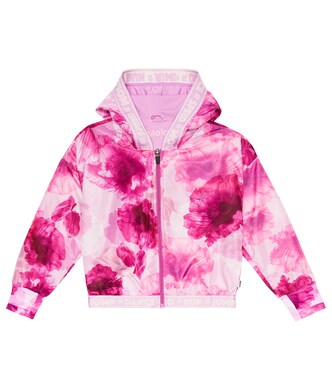 Sweat-shirt à capuche à logo et fleurs | Molo