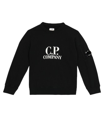 Logo cotton fleece sweatshirt | C.P. Company Kids