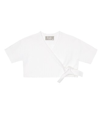 Baby - Cardigan in cotone a portafoglio | Il Gufo